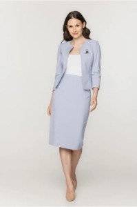 Pudełkowy żakiet Bialcon w kolorze błękitnym