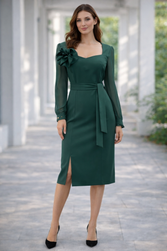 Zielona wizytowa sukienka.png