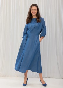 Sukienka midi z tencelu nowa odsłona marki Salko 