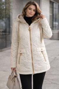 Ortalionowa kurtka Tango w beżowym odcieniu 