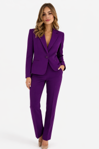 Klasyczne spodnie Carmell  w kolorze fioletowym