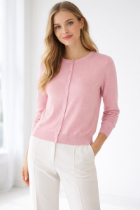 Wiosenny sweterek Bialcon w kolorze łososiowym