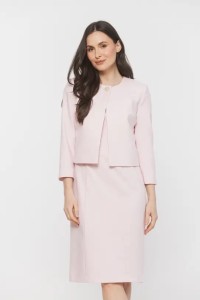 Pastelowy żakiet Bialcon jasno różowy 