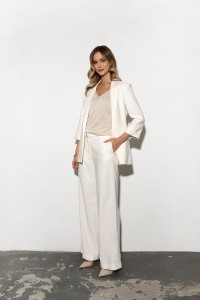 Przewiewne spodnie Zaps w kolorze ecu 