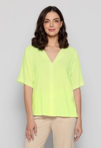 Wiskozowa bluzka Salko w kolorze limonki