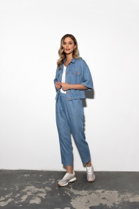 Modne spodnie Zaps w kolorze niebieskim HIT 