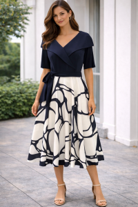 Sukienka firmy Bomak w grantowe wzory  HIT!  