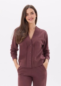 Bawełniana bluza Salko  w stonowanym brązie