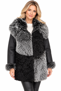 Bogata dwustronna kurtka premium Vivien Blanch 