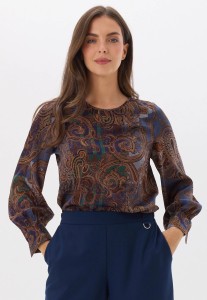 Wiskozowa bluzka Salko ze wzorem Paisley 